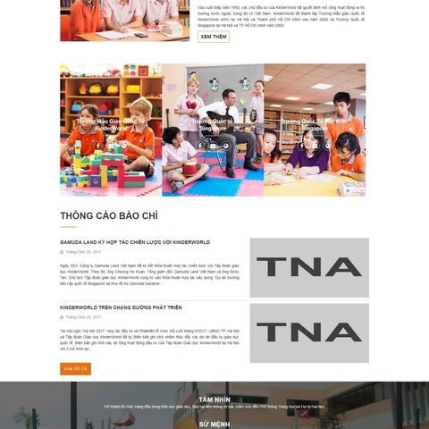 Thiết kế website giáo dục phổ thông chuyên nghiệp