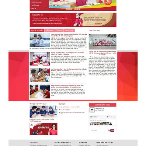 Thiết kế website trường tiểu học chuyên nghiệp
