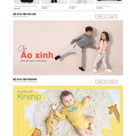 Thiết kế website bán quần áo độc đáo ấn tượng
