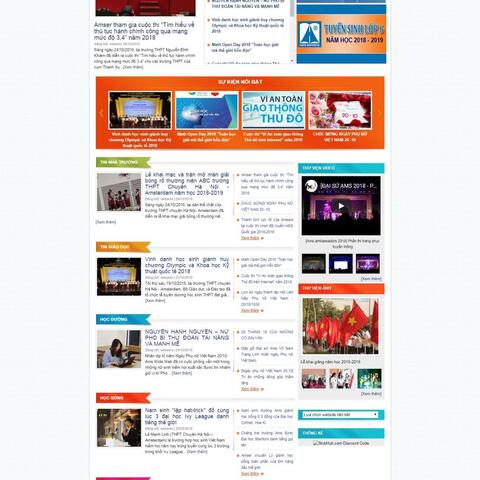 Thiết kế website trung học phổ thông chuyên nghiệp