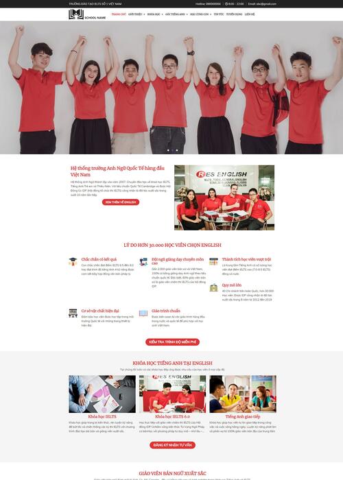 Thiết kế website Edu 36