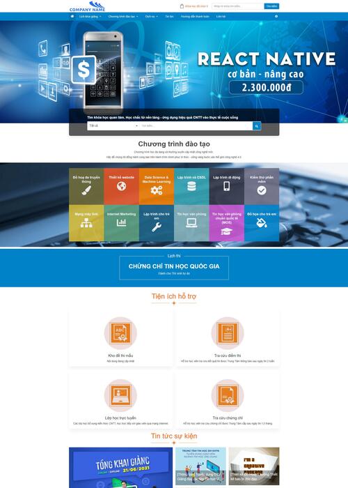 Thiết kế website Edu 37