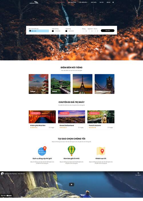Thiết kế website du lịch 136
