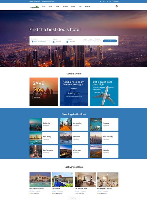 Thiết kế website du lịch 140