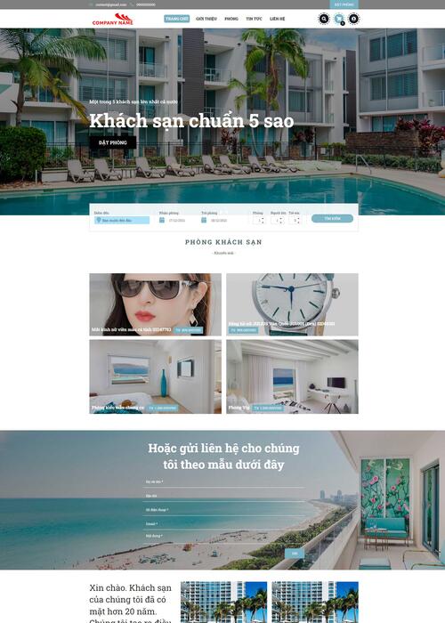 Thiết kế website khách sạn 115