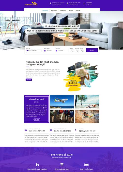 Thiết kế website khách sạn 117