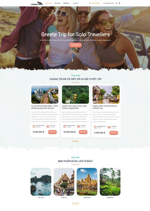 Thiết kế website du lịch 128