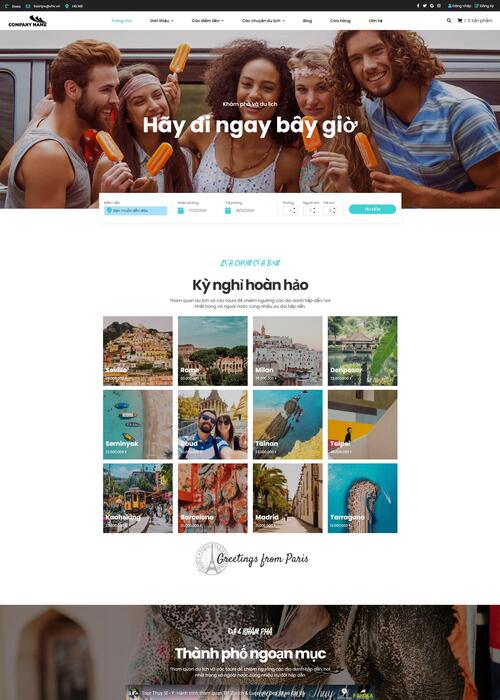 Thiết kế website du lịch 129