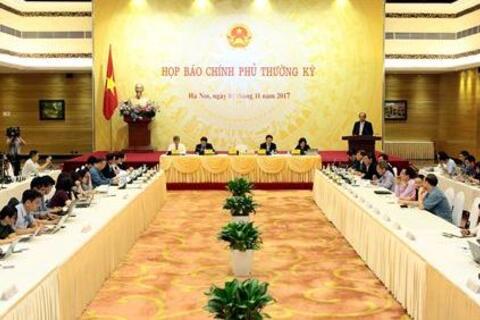 Họp báo thường kỳ Chính phủ tháng 10/2017