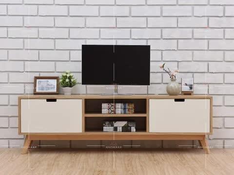 Kệ tivi gỗ sồi tự nhiên phòng khách
