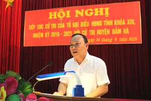 Đại biểu HĐND tỉnh tiếp xúc cử tri tại huyện Đầm Hà