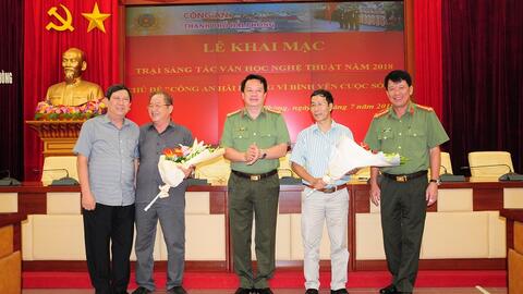 Khai mạc Trại sáng tác văn học nghệ thuật “Công an Hải Phòng vì bình yên cuộc sống”